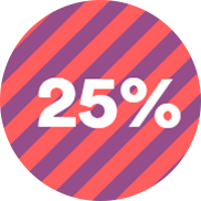 25%