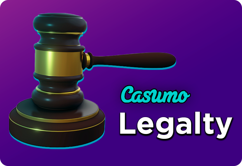 Judge's gavel and casumo logo