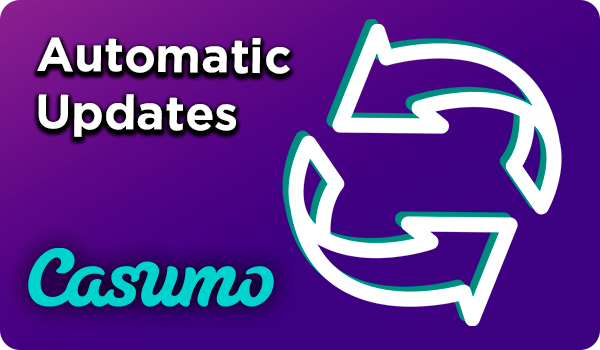 Updates icon and Casumo logo