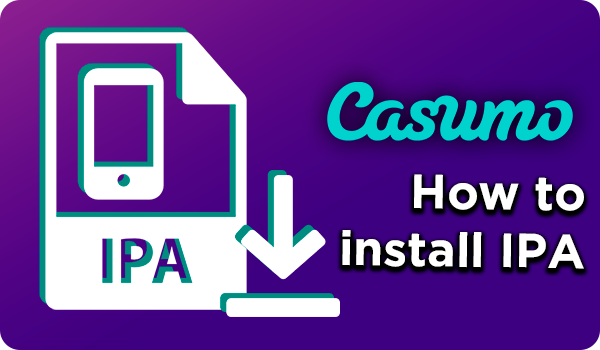 IPA download icon and Casumo logo