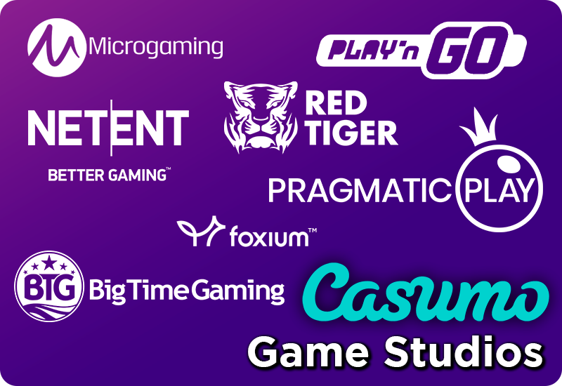 Casumo software providers logos