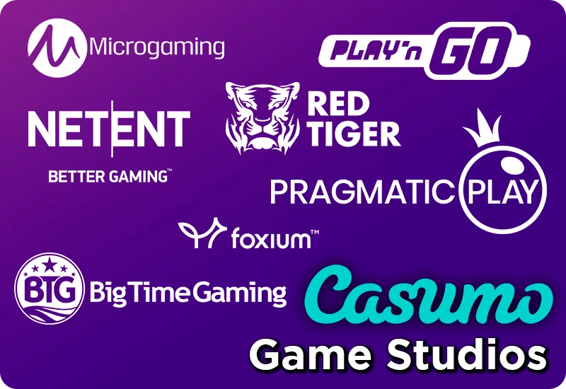 Casumo software providers logos