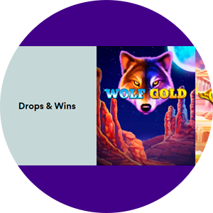 Drops & wins games category on Casumo