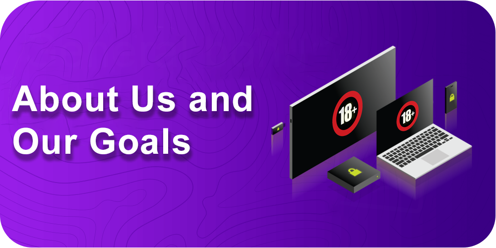 About Us and Our Goals, laptop, monitor, phone, flash drive, 18+