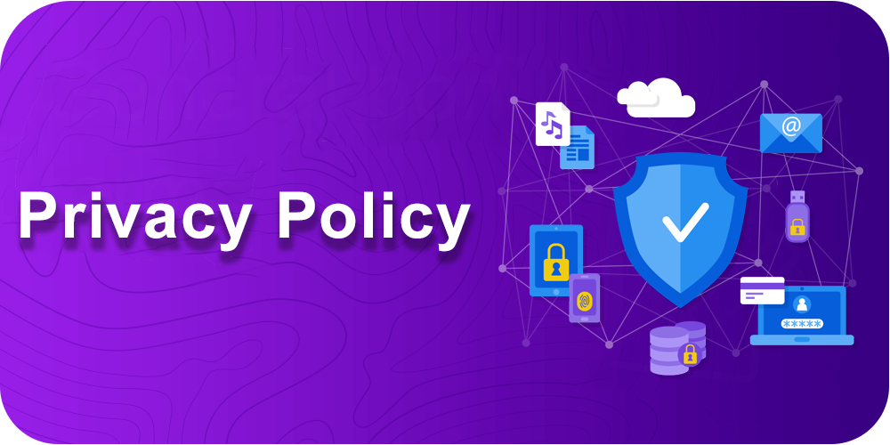 Privacy Policy, shield, laptop, phone, file icon