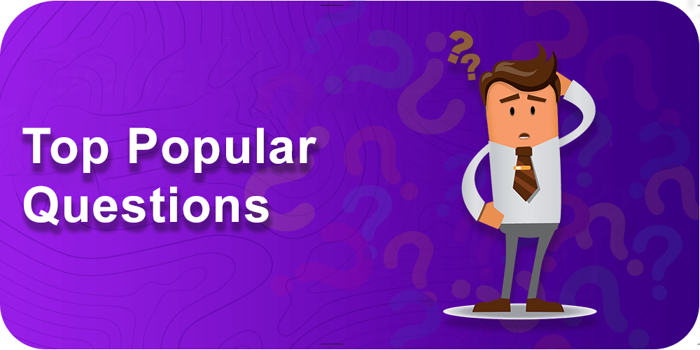 Top Popular Questions, pensive man, question marks